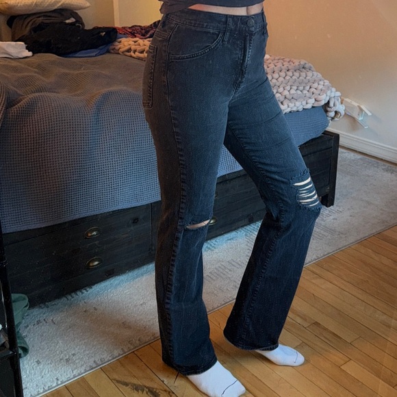 7 For All Mankind Tall Bootcut Straight Leg Jeans Size 26 - Picture 7 of 13